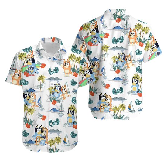 Discover BlueyDad Hawaiian Shirt, BlueyDad Shirt, BlueyDad Dad Shirt