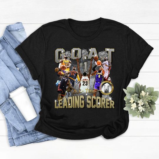 Discover lebron james #1 all-time leading scorer vintage style 90's bootleg shirt