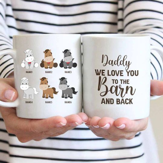 Discover Daddy's Little Ponies - Personalized Father's Day Horse Mug