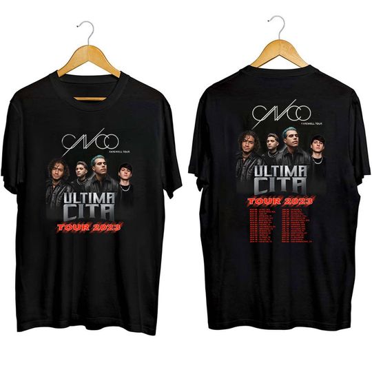 Discover CNCO ltima Cita Farewell Tour 2023 Shirt, Cnco Band Fan Shirt