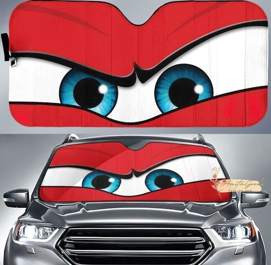 Discover Cartoon Eyes Sunshade, Sun Shade For Car, Custom Car Windshield Sun Shade