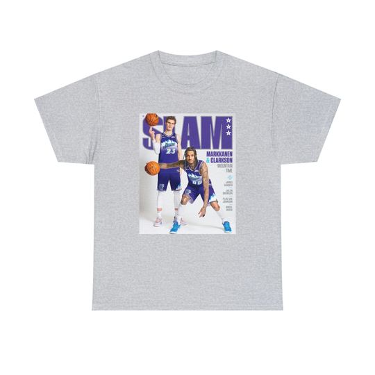 Discover Utah Jazz Lauri Markkanen and Jordan Clarkson T-Shirt
