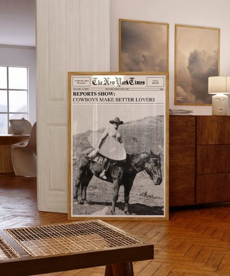 Discover Coastal Cowgirl, Coastal Cowboy Art Poster