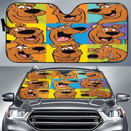 Discover Scooby Doo Reaction Car Sun Shade, Scooby Doo and Friends Car Windshield Sunshade