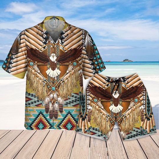 Discover Native American Culture Yellow Style Hawaii Shirt, Aloha Hawaiian Shirt, Latin American Hawaiian Shirt, Culture Yellow shirt