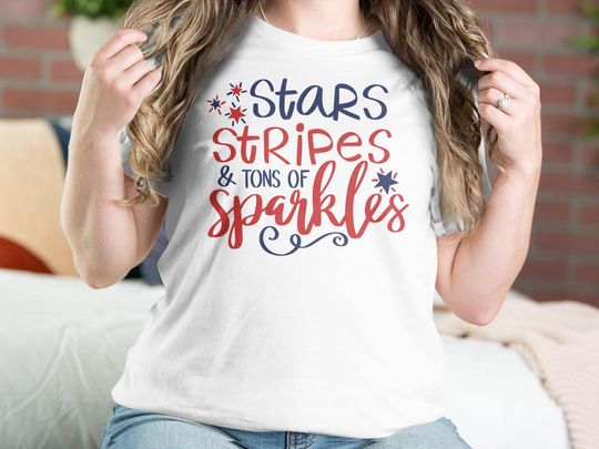 Discover July 4th 2023 2.-Stars-Stripes-and-Tons-of-Sparkles T-Shirt, July 4th ShirT