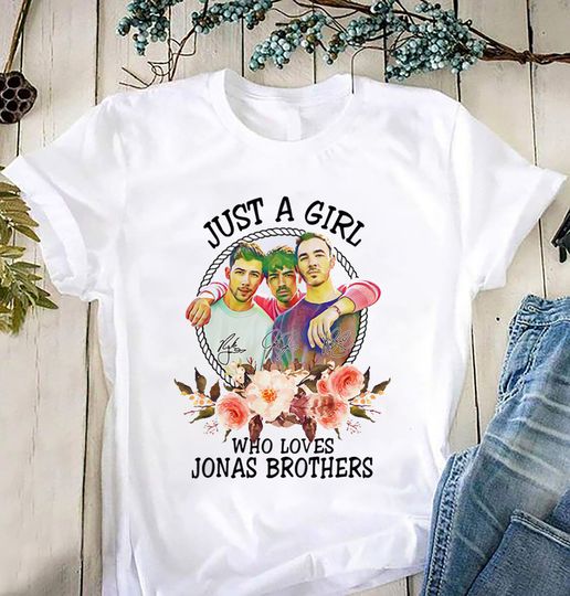 Discover Just A Girl Who Loves Jonas Brothers Unisex Shirt