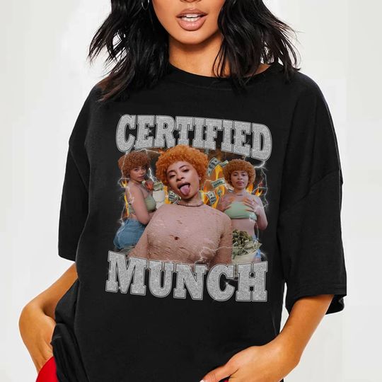 Discover Vintage Ice Spice Certified Munch Shirt, Love Ice Spice Tshirt