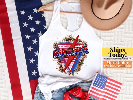 Discover Women's 4th Of July Tank, July 4th Tank Top, America Tank Top
