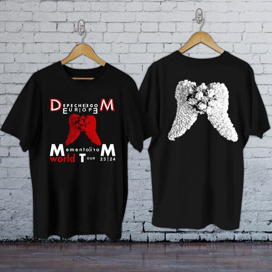 Discover Vintage Depeche Mode Shirt, 2023 Depeche Mode Memento Mori World Tour Shirt