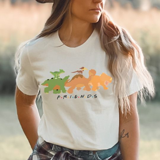 Discover Land Before Time Dinosaur Movie Friends Tee Shirt