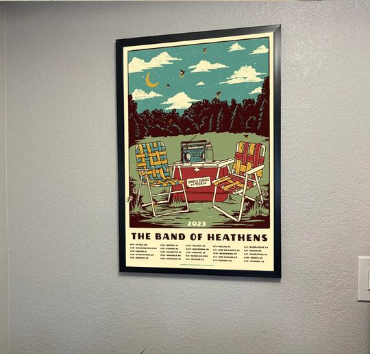 Discover The Band Of Heathens Simple Things Spring Tour 2023 Poster