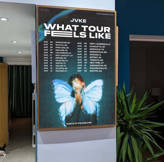 Discover JVKE What Tour Feels Like 2023 Tour Poster