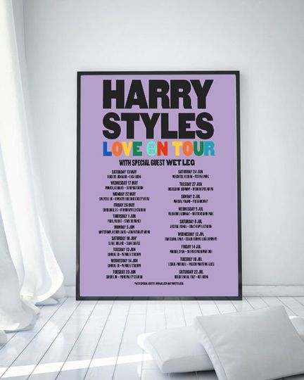 Discover Harry Tour Dates 2023 Poster, Love on Tour Poster, Harry Poster, Music Posters