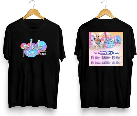 Discover Pink Summer Carnival Tour 2023 Shirt Summer Carnival Tour Shirt, Pink 2023 Tour T-Shirt