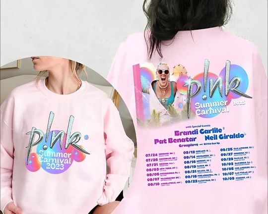 Discover Summer Music Concert /Sweatshirt/ Music Tour 2023 Shirt, Trustfall Album Shirt, P!nk Summer Carnival Tour Shirt
