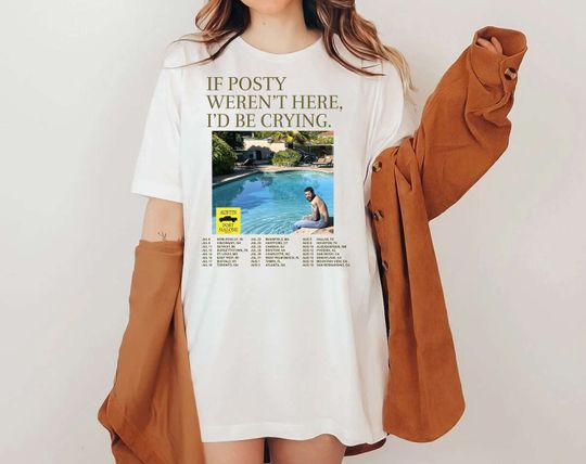 Discover Vintage Post Malone Tour Music 2023 Shirt, Post Malone Shirt, Rapper Shirt, Tour Rapper