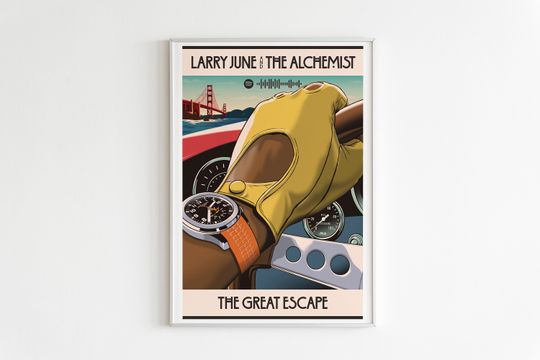 Discover Larry June, The Alchemist - The Great Escape Album Poster / Album Cover Poster
