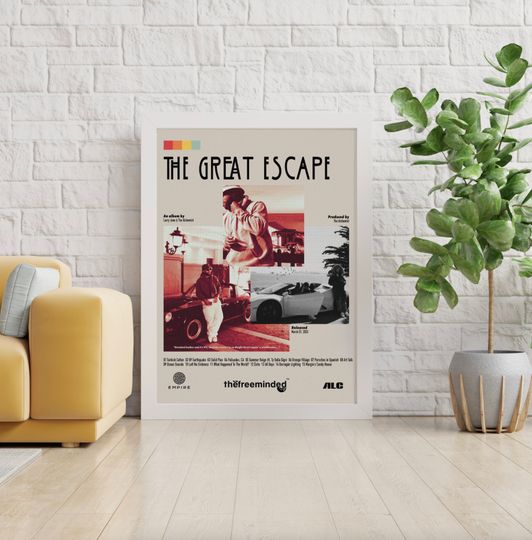 Discover The Great Escape | Larry June Poster | Larry June Merch | Album Cover Wall Art