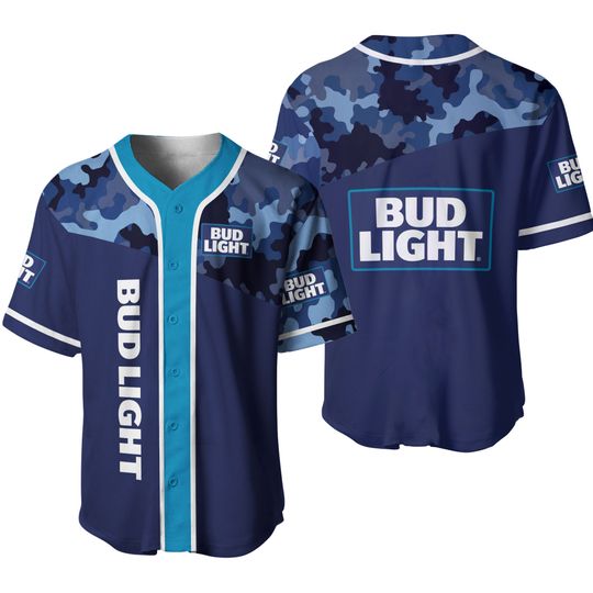 Discover Classic Camouflage Bud light jersey shirt - Jersey baseball