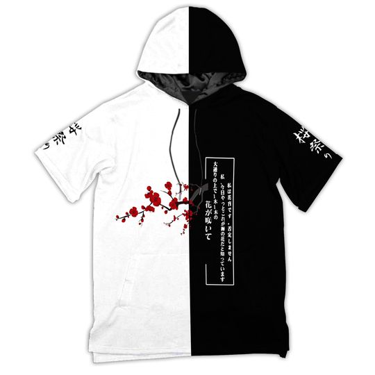Discover Japanese 3D Men's Short Sleeve Hoodie T-Shirt