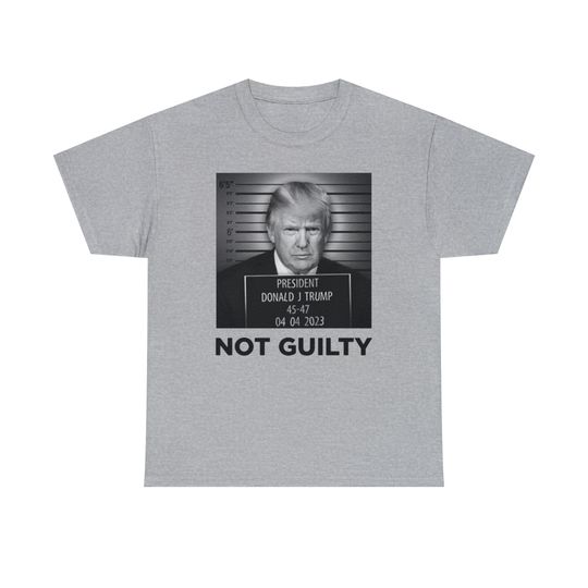 Discover President Donald J. Trump Not Guilty 2023 Indictment Unisex T-Shirt