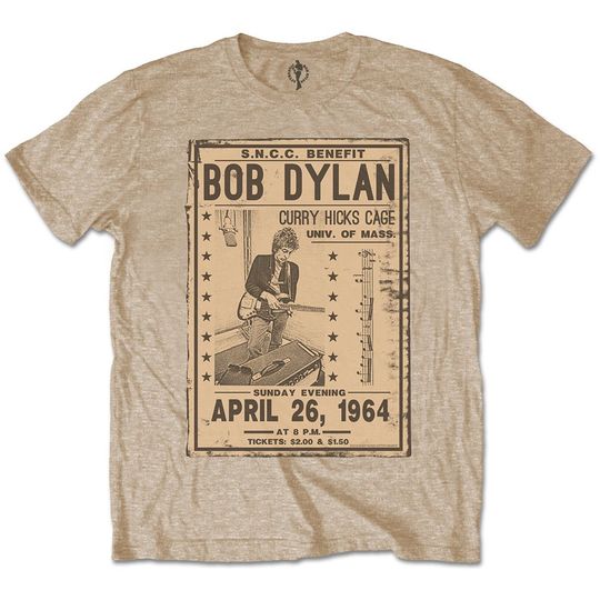 Discover Bob Dylan Gig Flyer 1964 Rock  T-Shirt