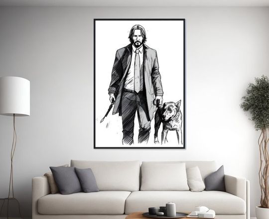 Discover John Wick and Dog - Movie Poster