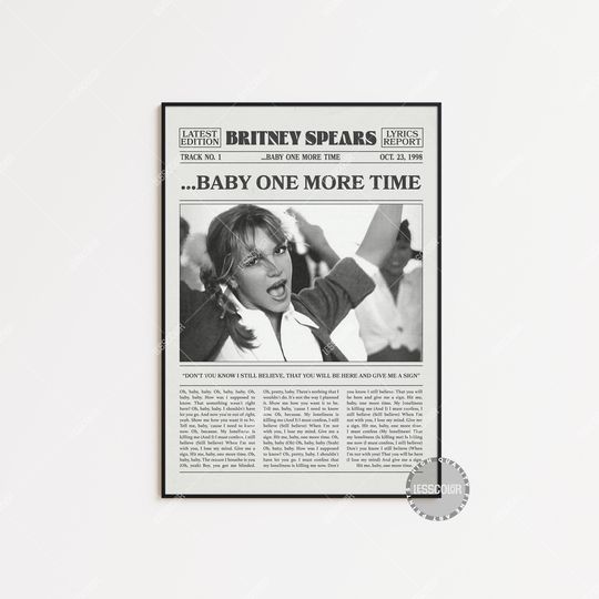 Discover Britney Spears Poster, Baby One More Time Poster