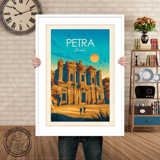 Discover Petra Jordan Travel Print - Landmarks Print