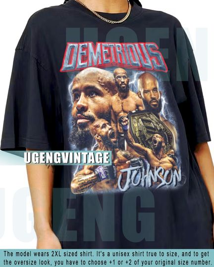 Discover Demetrious Johnson shirt  Vintage 90s Grapic Tee Unisex king hasbulla Tshirt