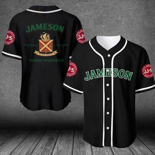 Discover Black Jameson Whiskey Jersey Shirt