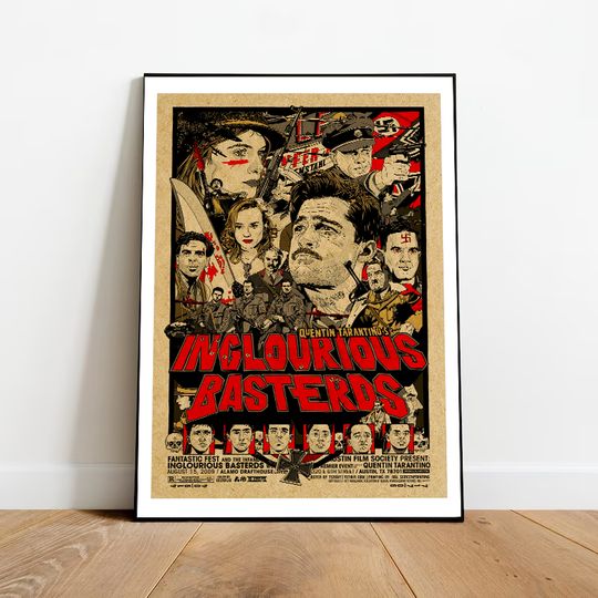 Discover GRAY WALL Inglourious Basterds movie  Poster