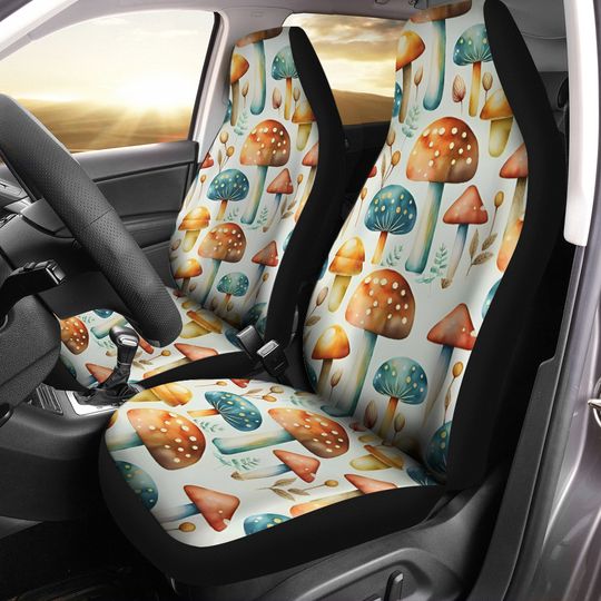 Discover Mushroom Car Seat Covers, Mushroom Print Car Accessories