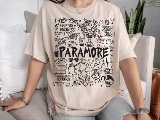 Discover Paramore Doodle Art Vintage Shirt