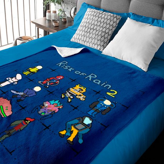 Discover Risk Of Rain 2, Ror 2, Ror, Rain, Risk, Gamefunnyfunny Baby Blankets