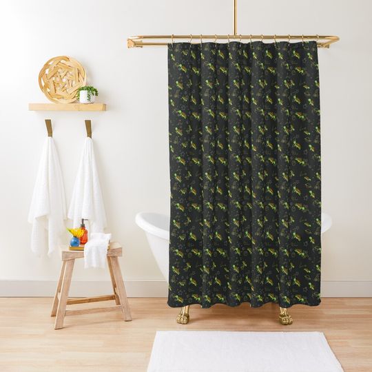 Discover Space Turtles Shower Curtain