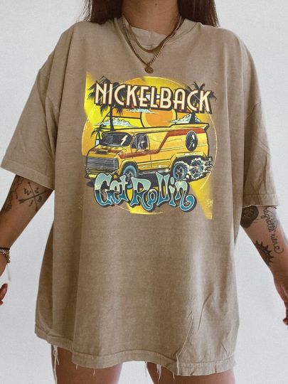 Discover Vintage Nickleback Band T-Shirt, Nickleback Get Rollin New Album Tee