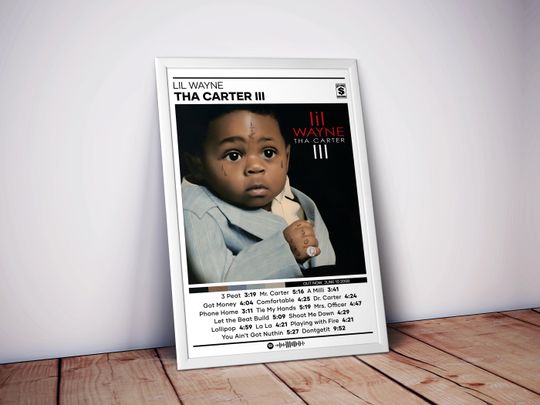 Discover Lil Wayne Tha Carter 3 Album Poster