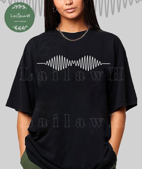 Discover Arctic Monkeys AM logo T-shirt, An Amplitude Modulation waveform Shirt