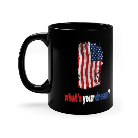Discover american dream mug, patriotic gift, american flag mug, Independence day, 4th celebration