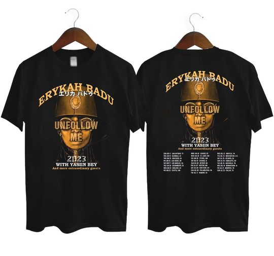 Discover Erykah Badu Unfollow me Tour 2023 T-Shirt