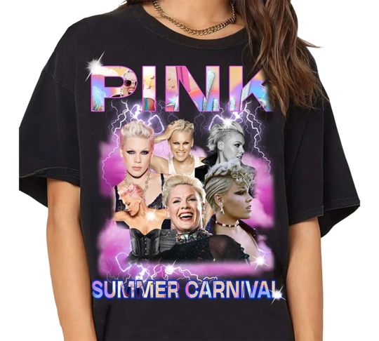 Discover P!nk Pink Singer Summer Carnival 2023 Tour T-Shirt, Trustfall Album Shirt