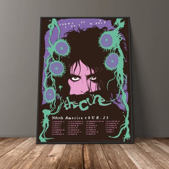 Discover The Cure Shows of a Lost World Tour 2023 Poster