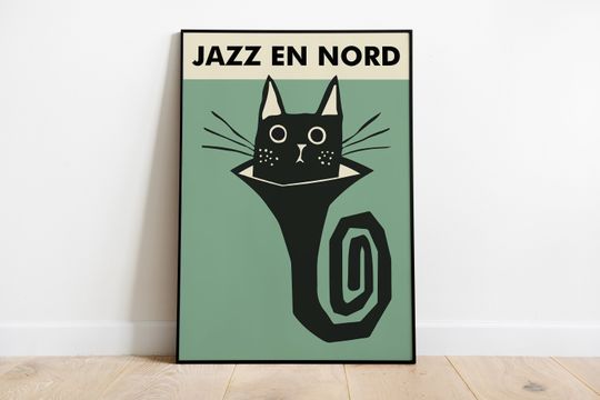 Discover The black cat Jazz En Nord poster