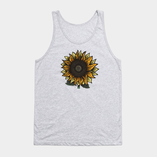 Discover Here Comes The Sunflower - Sunflower - Tank Top