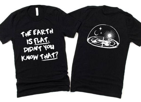 Discover The Earth Is Flat Didn't You Know That T-Shirt, Yoongi Flat Earther Shirt