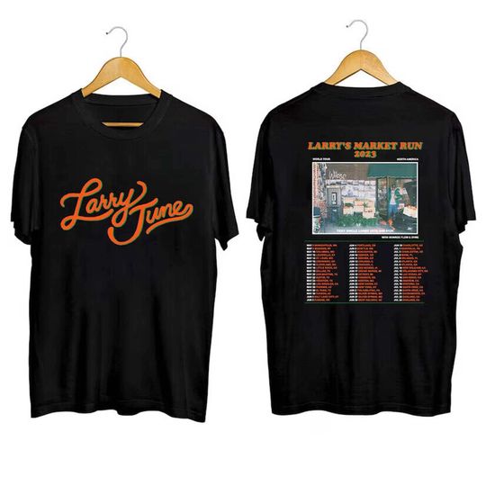 Discover Larry's Market Run 2023 World Tour Shirt, Larry June Fan Shirt, Larry June 2023 Concert For Fan
