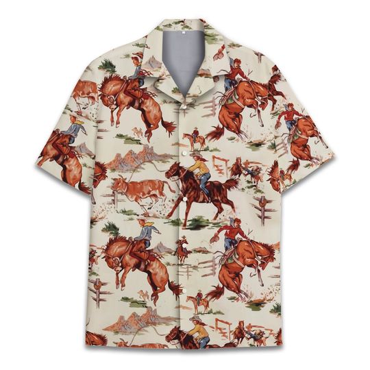Discover Western Cowboy Hawaiian Shirt