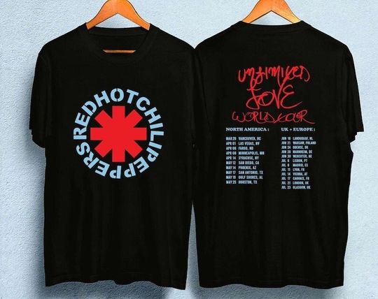 Discover Red Hot Chili Peppers Vintage T-Shirt, Red Hot Chili Peppers 2 Sides Shirt